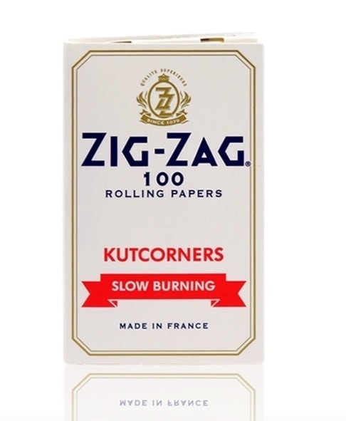 Zig Zag White Kutcorners Rolling Paper Double Window