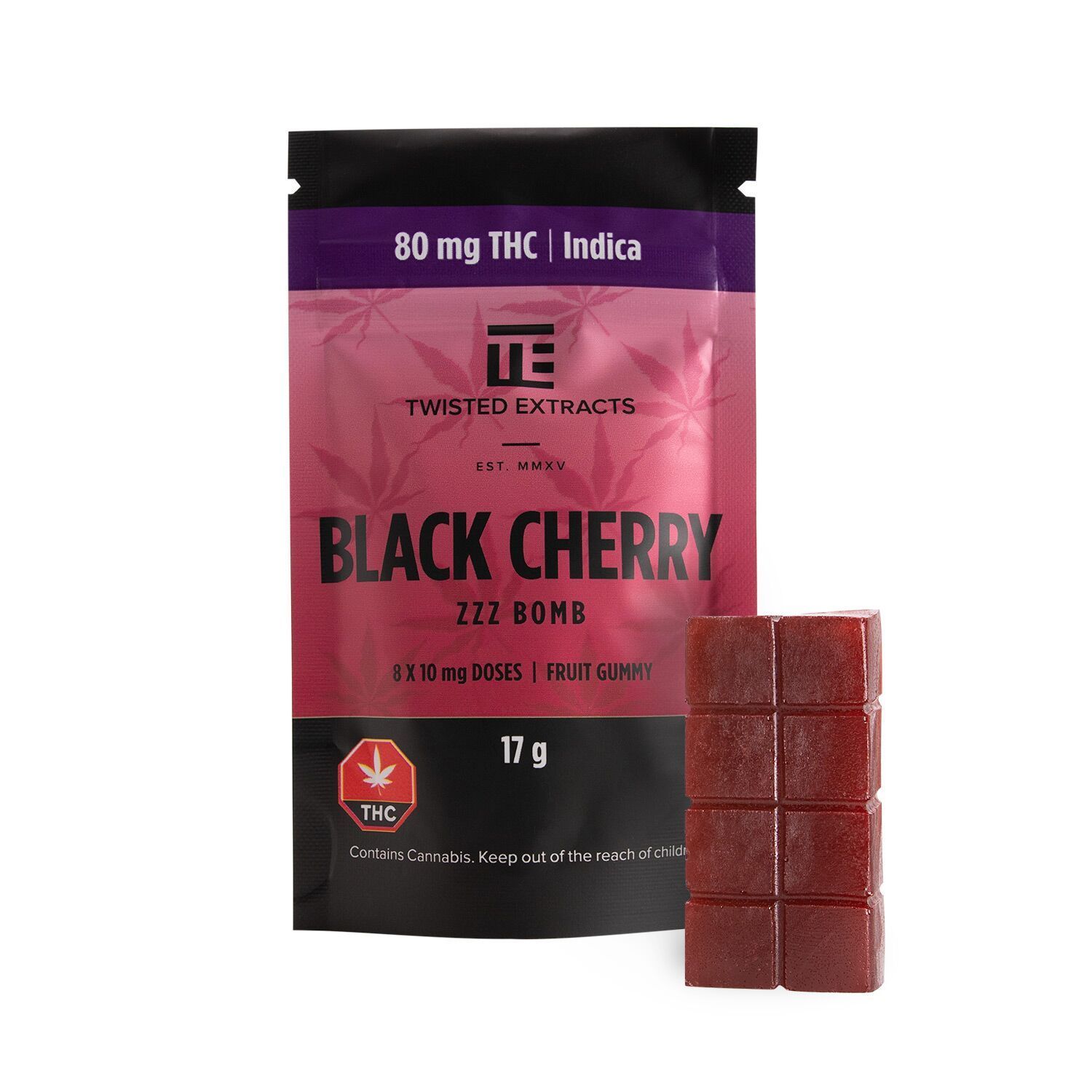 Twisted Extracts - Jelly Bomb - Black Cherry Bomb (80mg)