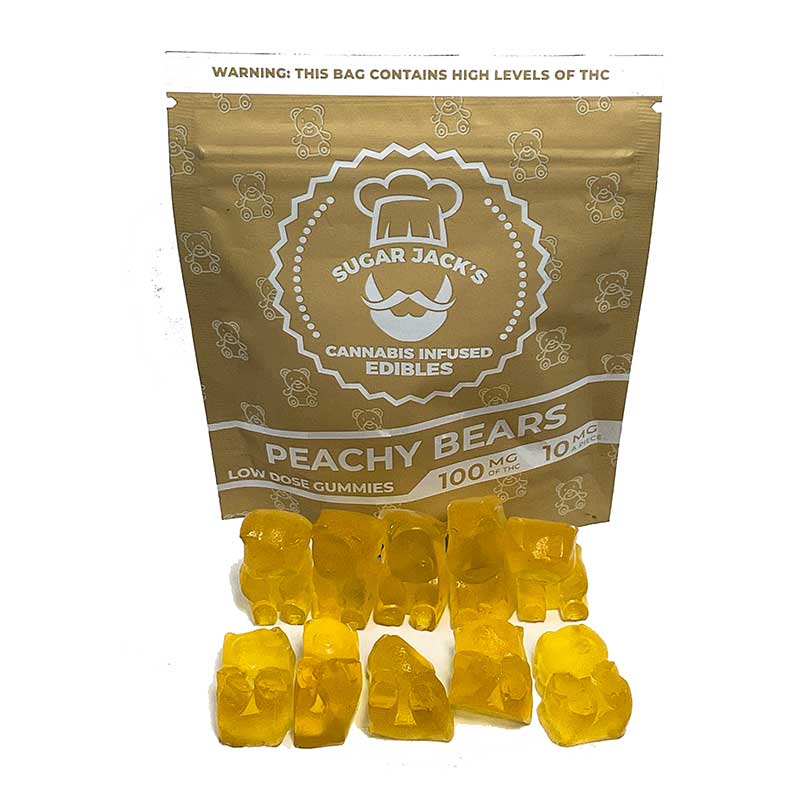 Sugar Jacks THC 100mg Peachy Bears