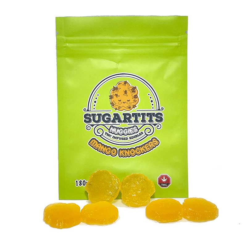 Sugartits THC Infused Edibles 180mg - Mango Knockers